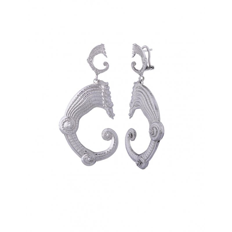 Spadafora - Orecchini Drago Silver - Argento - Artigianali