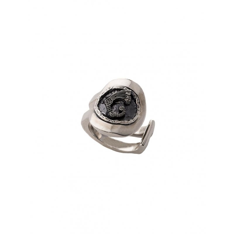 Spadafora - Anello Fibula Drago - Argento 925