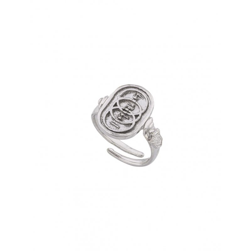 Spadafora - Anello Cerchi Ovale - Argento 925
