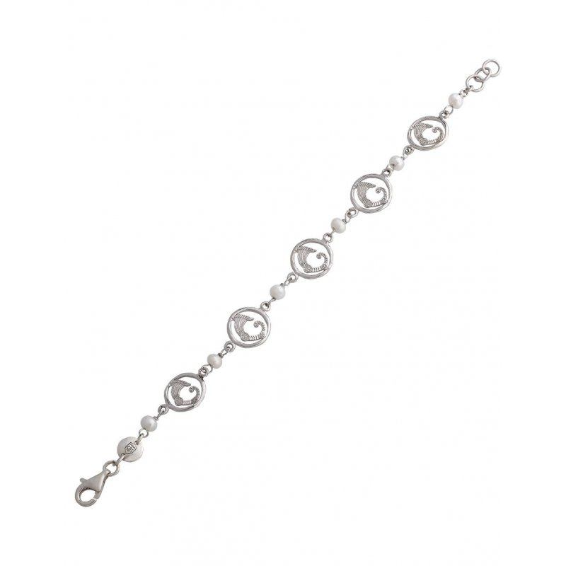 Spadafora - Bracciale Draghetti Light - Argento - Perline
