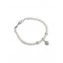 Spadafora - Bracciale Perle E Jennacchella - Argento - Rodio