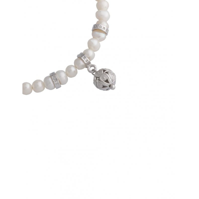Spadafora - Bracciale Perle E Jennacchella - Argento - Rodio