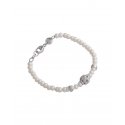 Spadafora - Bracciale Perle E Jennacchella - Argento - Rodio