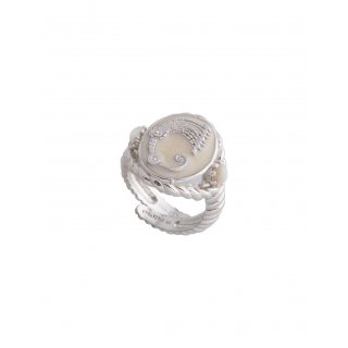 Spadafora - Anello Jure Bianco - Argento 925 - Artigianale