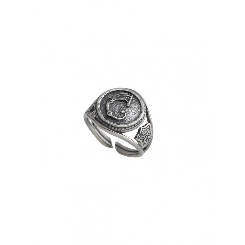 Spadafora - Anello Moneta Drago - Argento 925
