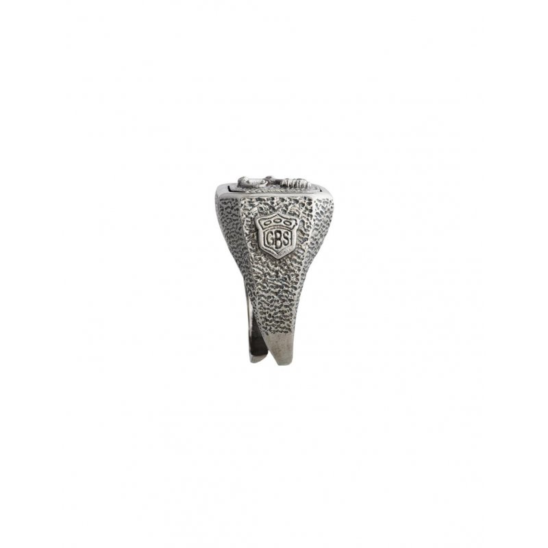 Spadafora - Anello Drago Ottagonale - Argento 925