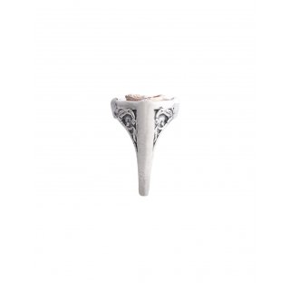 Spadafora - Anello Logo Collection - Argento - Bianco
