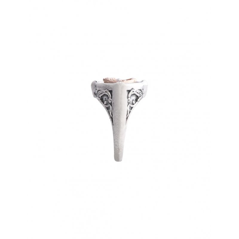 Spadafora - Anello Logo Collection - Argento - Bianco