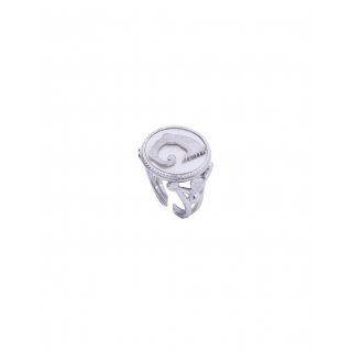Spadafora - Anello Drago Bianco - Argento - Madreperla