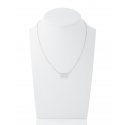 Spadafora - Collana Cerchi Line - Argento - Rodio