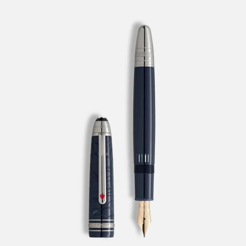 Montblanc - Stilografica Legrand - Blu Scuro - Meisterstück