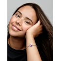 Charm Cuore Metallico Viola