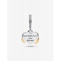 Charm Pendente Cuore e Infinito Rosa