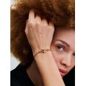 Bracciale Moments Maglia Geometrica con Chiusura a Cuore