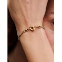 Bracciale Moments Maglia Geometrica con Chiusura a Cuore