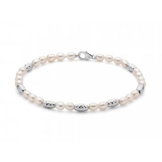 Miluna - Bracciale Perle - Argento 925 - Eleganza
