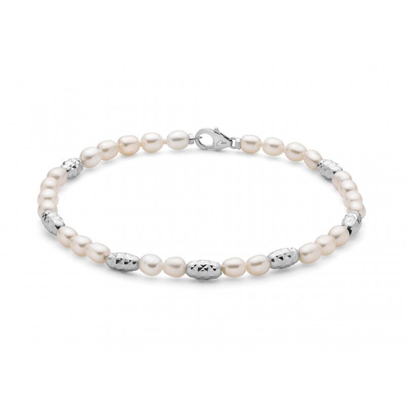 Miluna - Bracciale Perle - Argento 925 - Eleganza