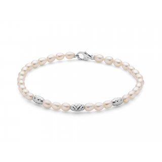 Miluna - Bracciale Pepite Di Perle - Argento 925