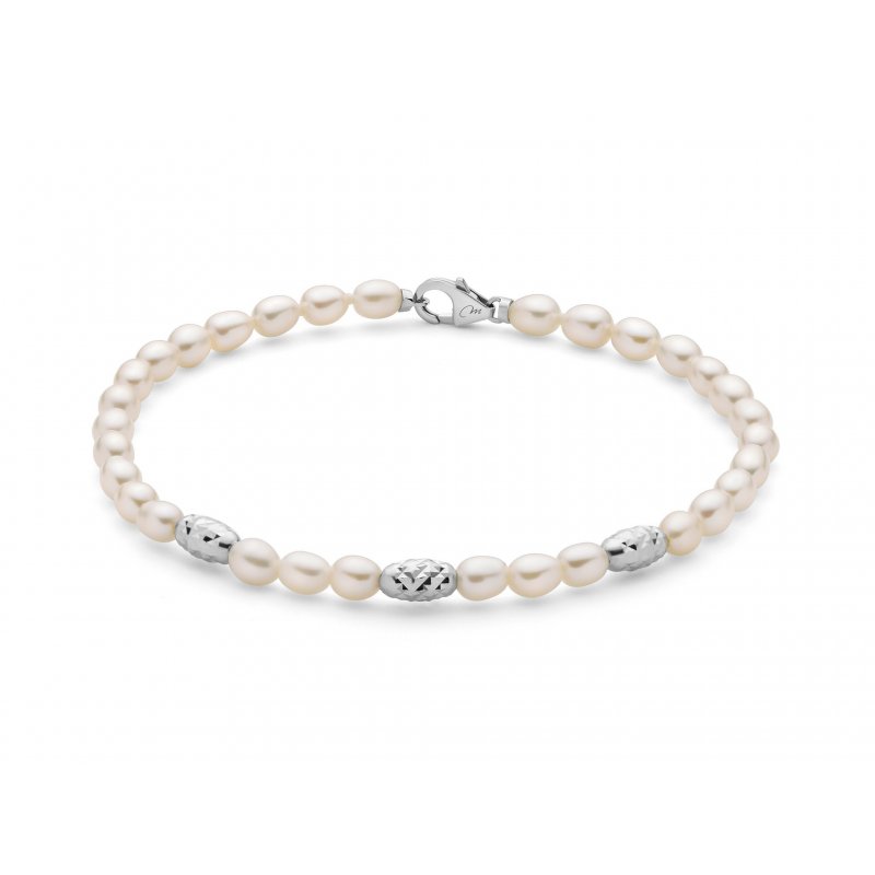 Miluna - Bracciale Pepite Di Perle - Argento 925