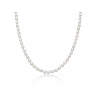 Miluna - Filo Pepite Di Perle - Argento 925 - 5-5,5 Mm