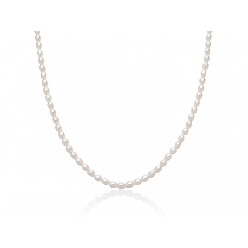 Miluna - Filo Pepite Di Perle - Argento 925 - Perle Oriente
