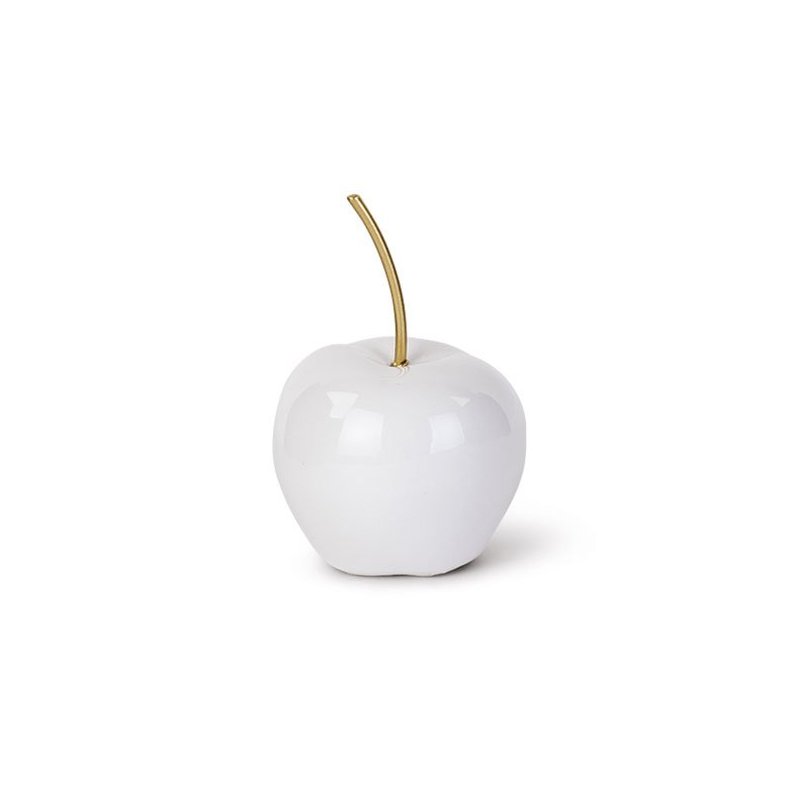 Cartai Bassanesi - Mela Decorativa Bianca - Ø 70 X H105 Mm