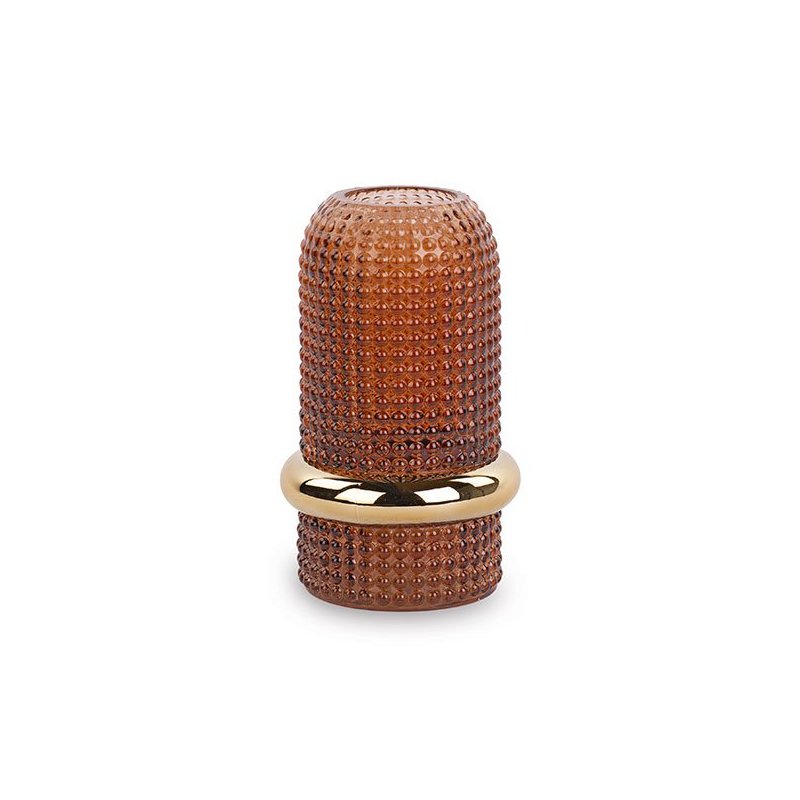 Cartai Bassanesi - Vaso Vetro Bruciato - Anello Oro