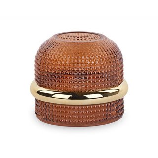 Cartai Bassanesi - Vaso Vetro Bruciato - Anello Oro