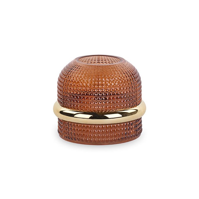 Cartai Bassanesi - Vaso Vetro Bruciato - Anello Oro