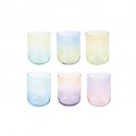 Easy Life - Set 6 Bicchieri Rainbow - Vetro - Colorati