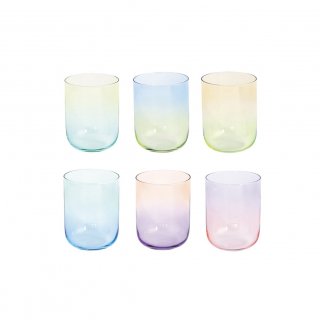 Easy Life - Set 6 Bicchieri Rainbow - Vetro - Colorati