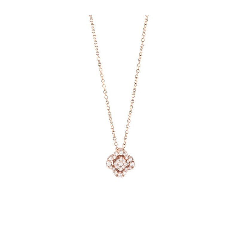 Salvini - Collierino In Oro Rosa - Diamante Rotondo