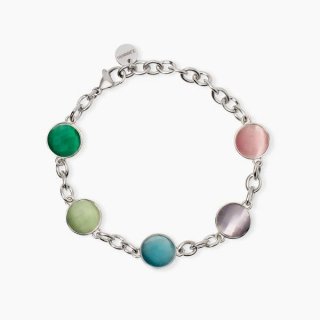 2 Jewels - Bracciale In Acciaio - Cat Eye Sintetico