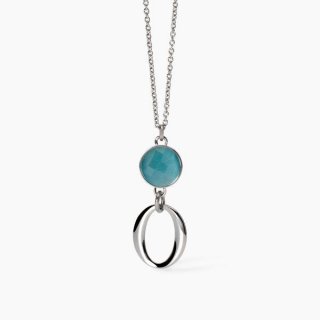 2 Jewels - Girocollo Acciaio 316L - Cat Eye Sintetico