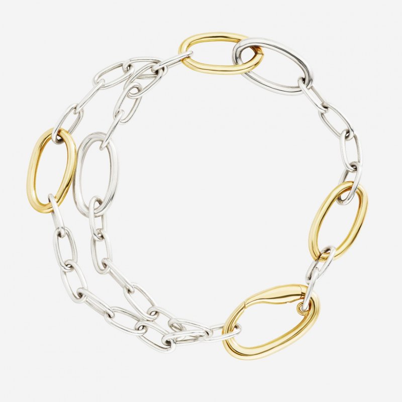 Dodo - Bracciale Essentials - Argento & Argento Dorato