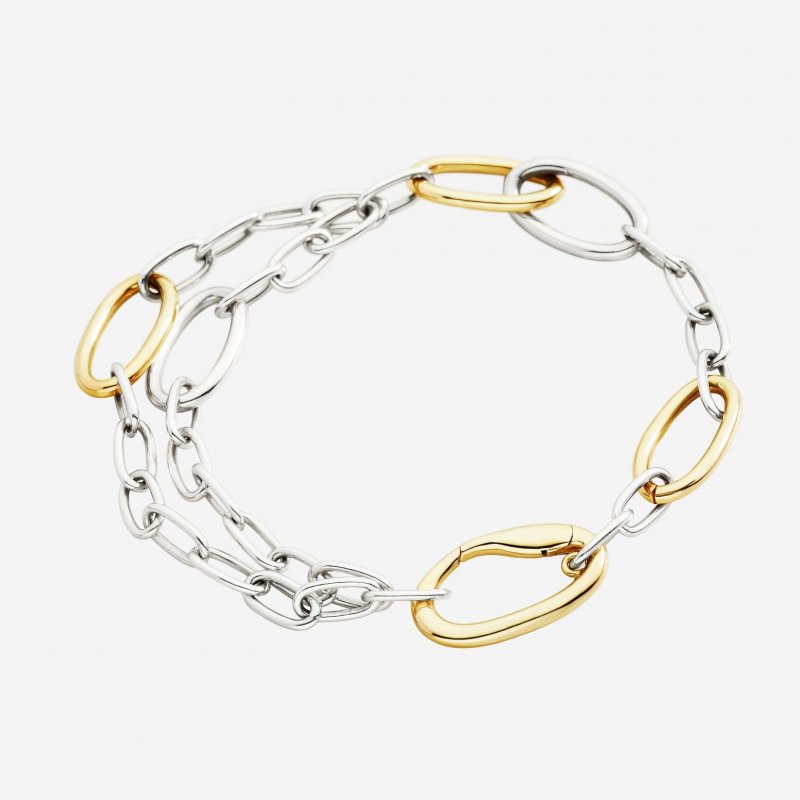 Dodo - Bracciale Essentials - Argento & Argento Dorato