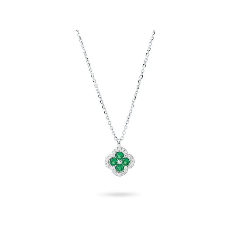 Boccadamo - Collana Argento - Zirconi E Cristalli Verdi