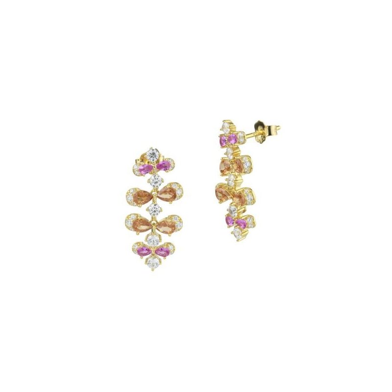 Boccadamo - Orecchini Argento - Placcato Oro Giallo - Multicolor