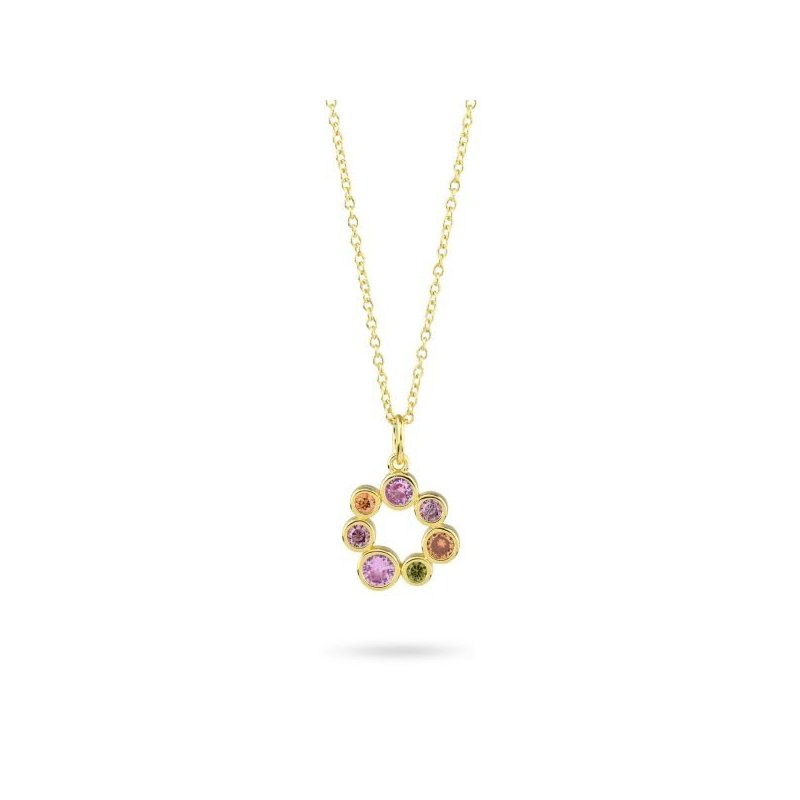 Boccadamo - Collana Argento - Placcato Oro Giallo - Multicolor