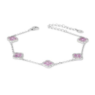 Boccadamo - Bracciale Argento - Zirconi E Cristalli Rosa