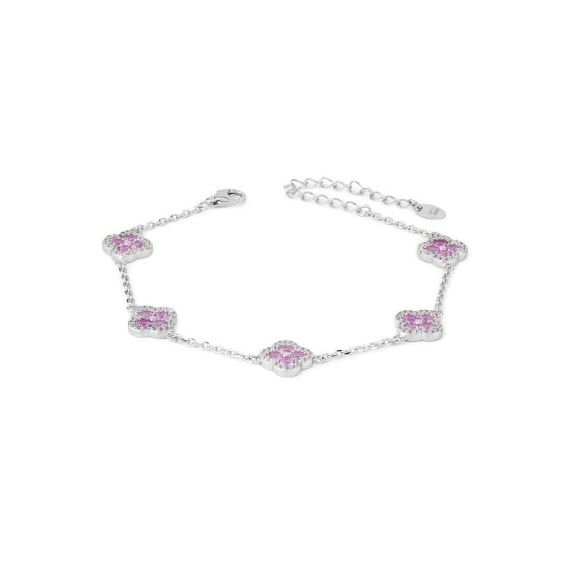 Boccadamo - Bracciale Argento - Zirconi E Cristalli Rosa