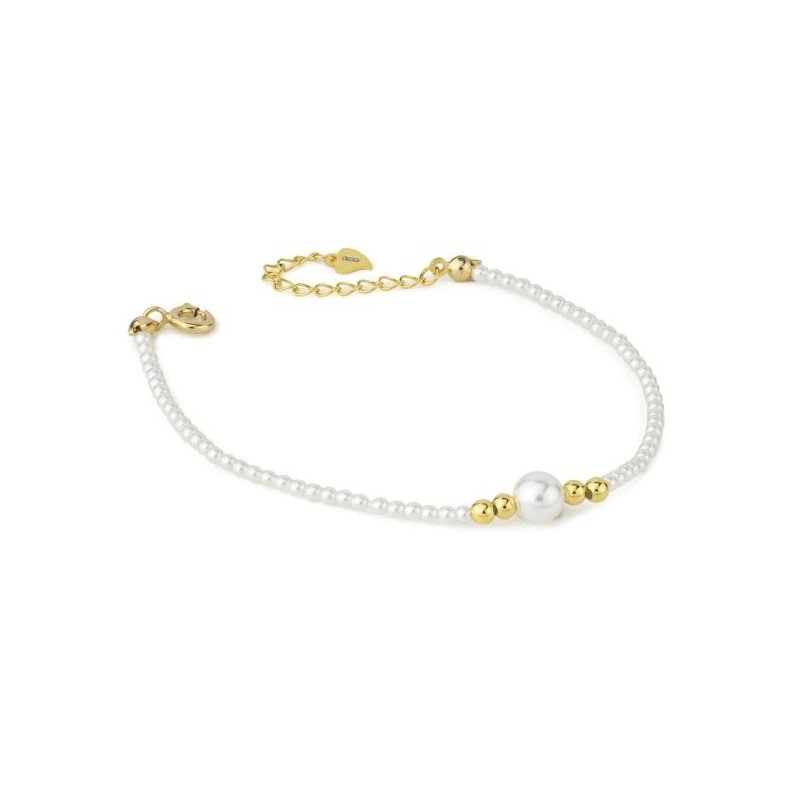 Boccadamo - Bracciale Perle - Argento - Oro Giallo