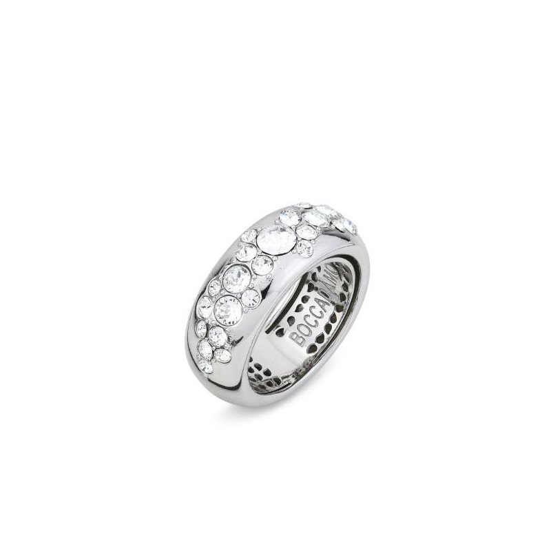 Boccadamo - Anello Rodiato - Cristalli Colorati