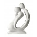 Gilde - Figura Coppia Il Bacio - Ceramica Crema