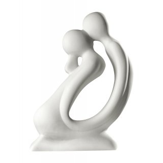 Gilde - Figura Coppia Il Bacio - Ceramica Crema