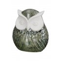 Gilde - Figura Gufo - Ceramica Verde - 12X22X25 Cm