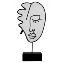 Gilde - Scultura Motivo Facciale - Resina Bianca