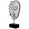 Gilde - Scultura Motivo Facciale - Resina Bianca