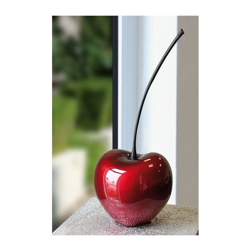 Gilde - Oggetto Decorativo Ciliegio - Ceramica - Rosso