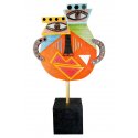 Gilde - Scultura Volto - Metallo Multicolore - Eleganza